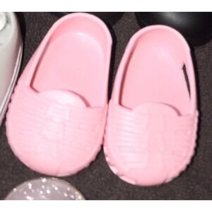 Our Generation Battat American Girl 18" Doll Pink Slip On Shoes